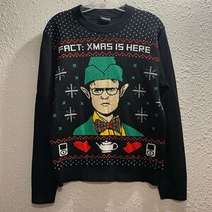 Ugly Christmas The Office Dwight Schrute‎ Fact Is here Sweater.#340